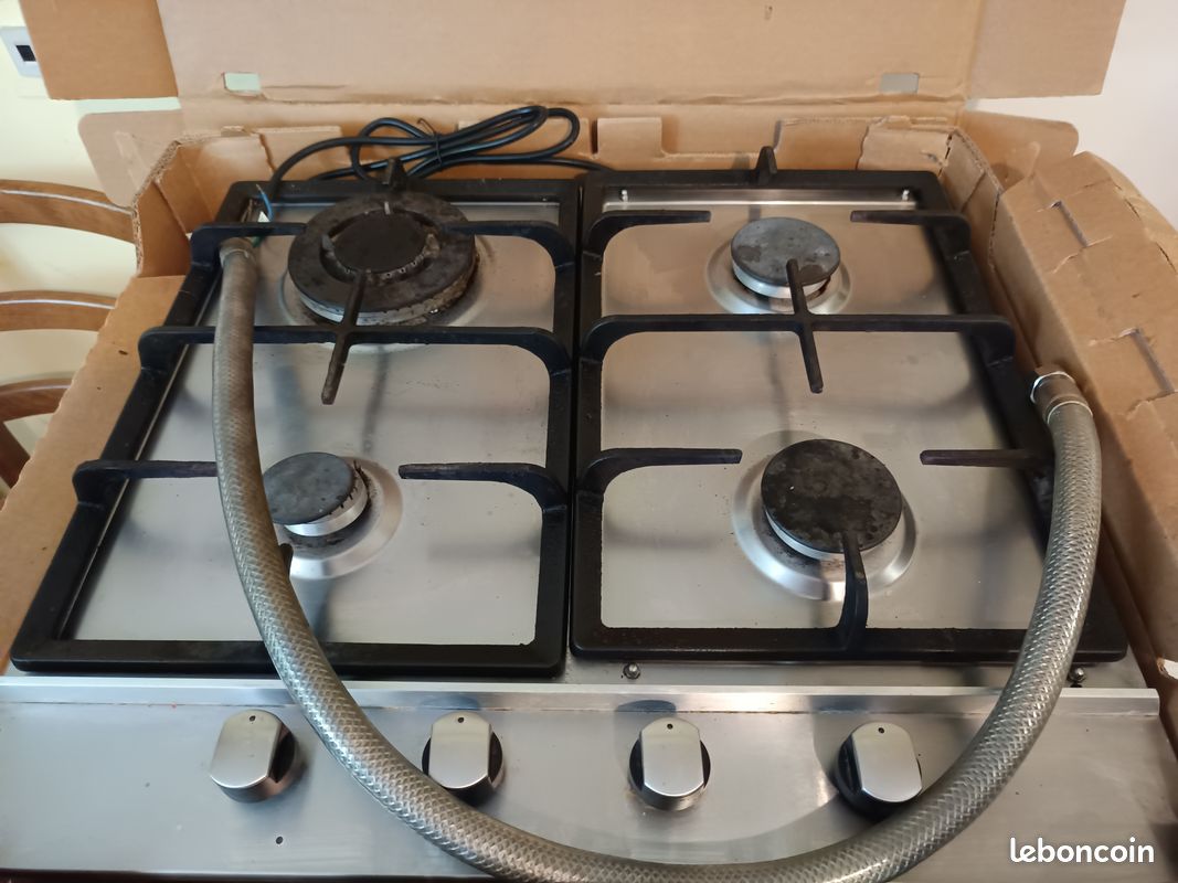 Plaque gaz inox 4 feux (image 1)