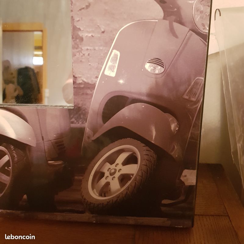 Miroir carré déco vespa (image 2)