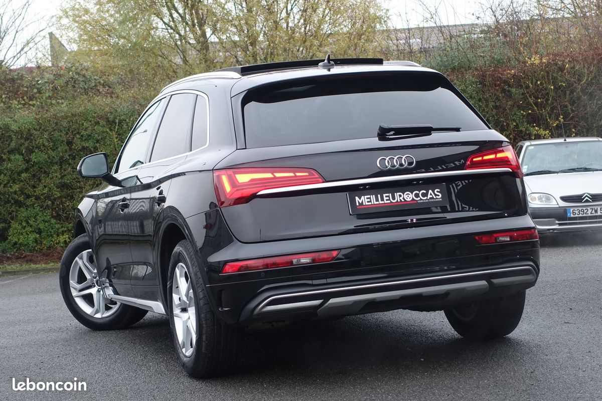 Q5 35 Tdi 163cv S-Tronic Mhev Virtual cockpit/Cuir Sport chauffant/Toit ouvrant/Carplay/Caméra/Full LED/Régulateur/Accès confort/HUD/1°Main/Garantie 12 mois (image 2)