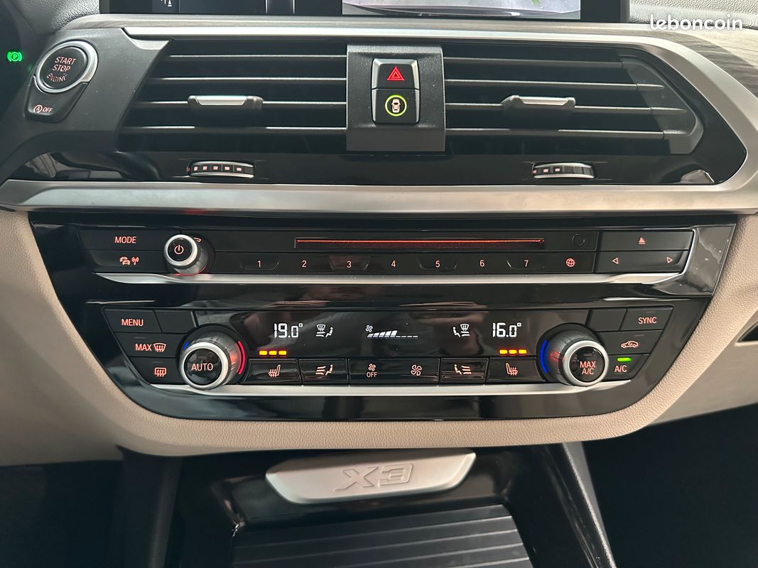 BMW X3 xDrive20d 190ch BVA8 LUXURY LINE Caméra de Recul Sièges Chauffants et électriques Garantie 12 Mois (image 28)