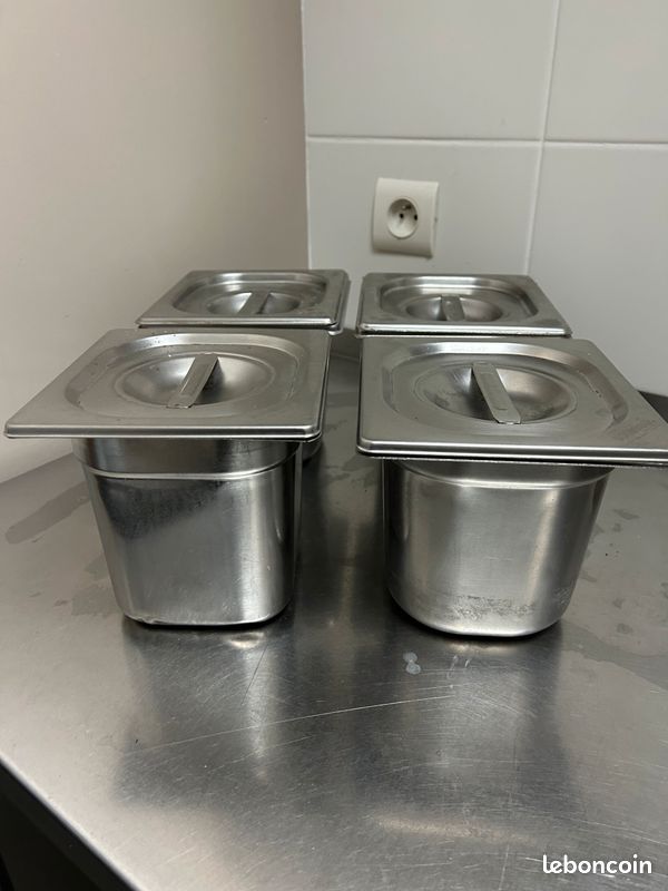 Lot de 4 bacs inox (image 2)