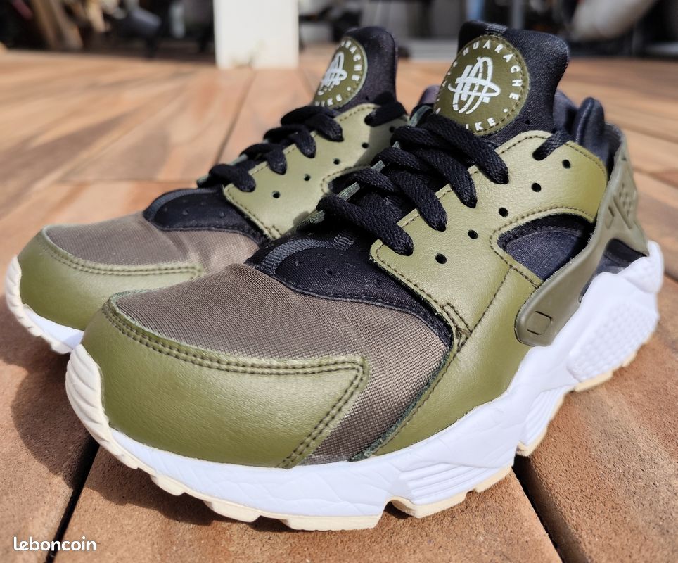 Sneaker Nike Huarache Ultra Vert Kaki Basket Nike Air Huarache