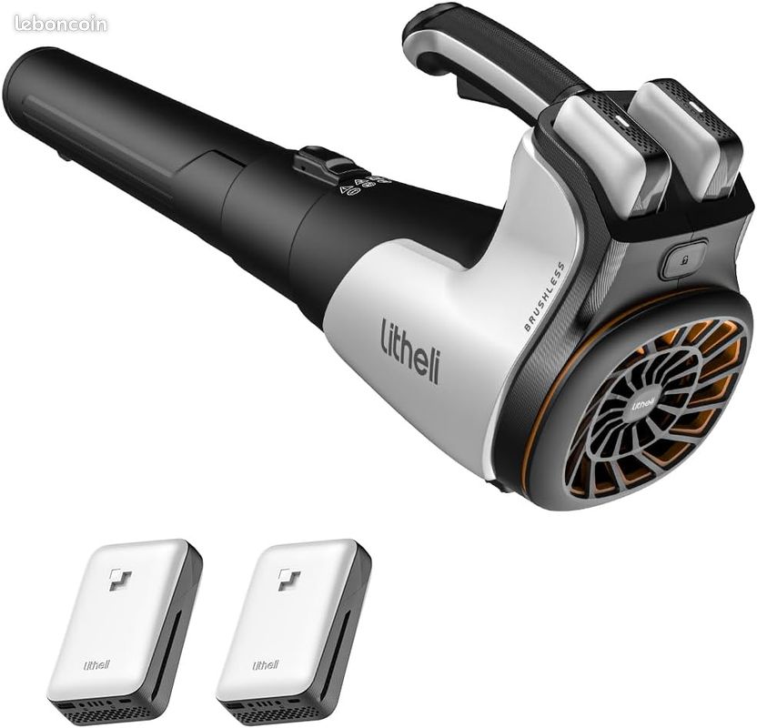 Souffleurs de Feuilles sans Fil 21V, Aspirateur-Souffleur électrique avec Vitesse Infiniment