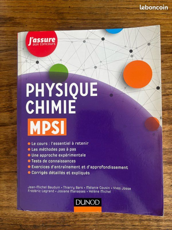 Manuel Physique-Chimie Classe Préparatoire - MPSI (image 2)