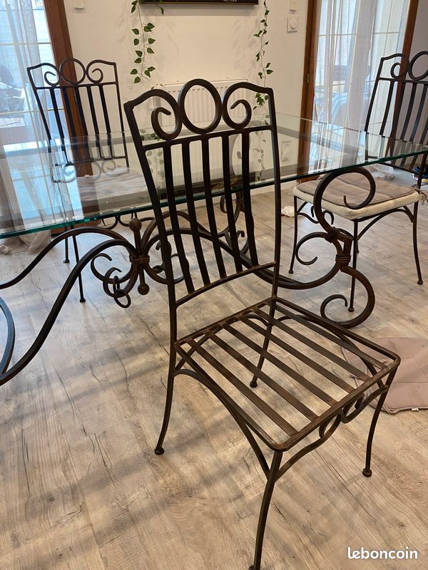 Table en verre + chaises (image 3)