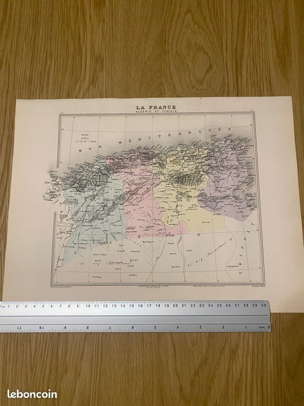 Carte de l’Algérie et la Tunisie (1889) (image 6)