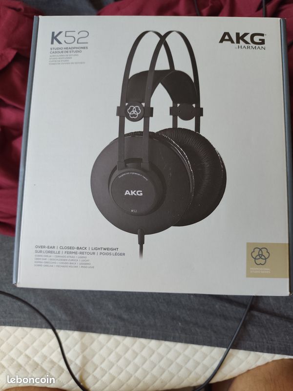 AKG Audio K52 (K-52) Casque fermé comme neuf (image 5)