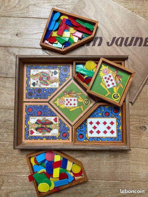 Ancien Jeu Nain Jaune XIXe – Appert Et Vavasseur – À Restaurer – Jeu De Société Ancien