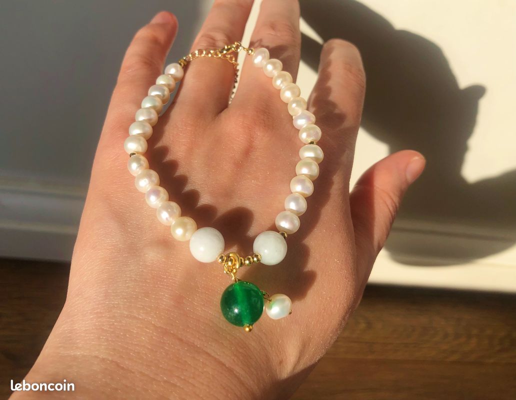 Bracelet en perle et pierre naturelle (image 3)