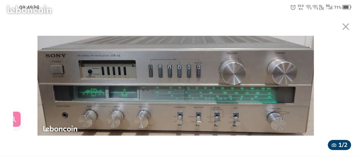 Ampli Stéréo Vintage Concept 3.5 – 35W, Fabrication Japon, Pour Pièces Ou Réparation