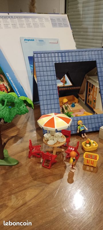PLAYMOBIL 3230 Maison De Vacances - Meublée Avec Barbecue Et Terrasse !