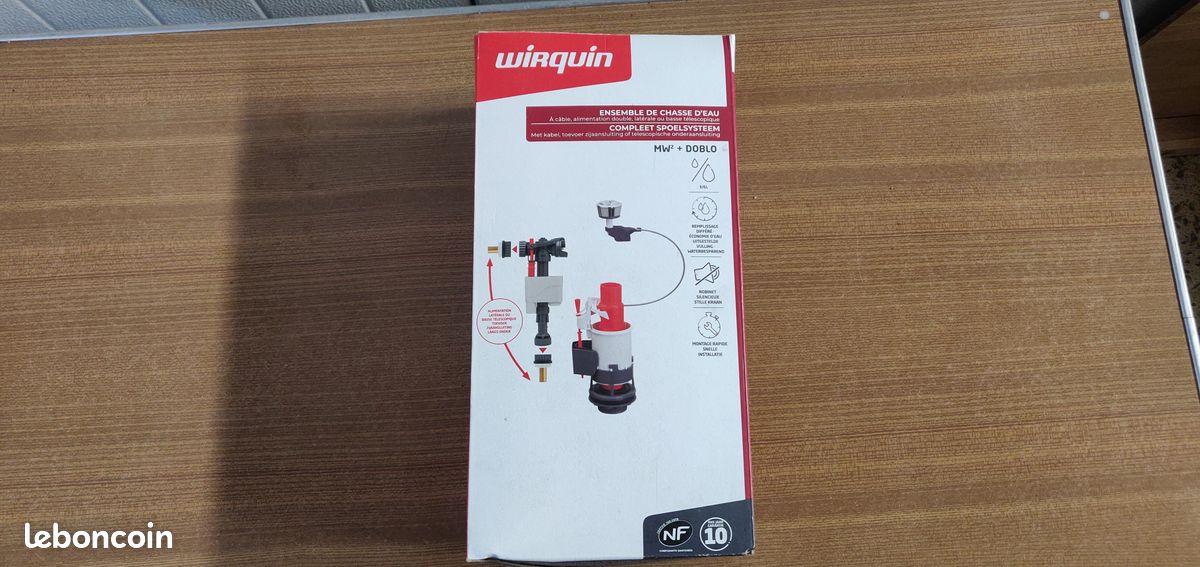 Wirquin 10722270 Rubinetto DOBLO FR/NL, Grigio - NUOVO