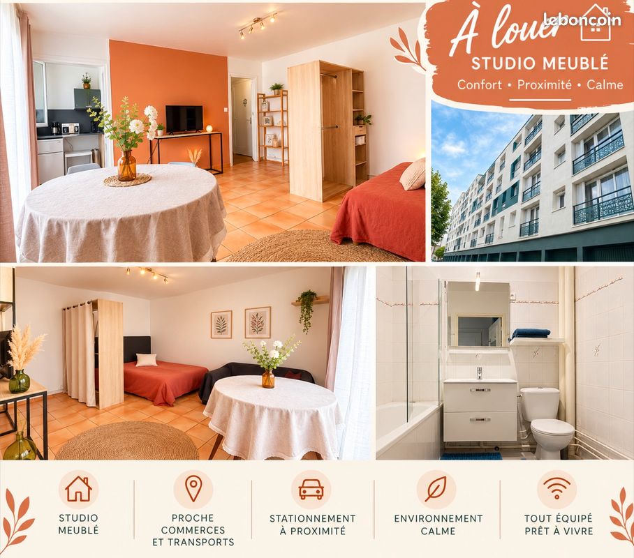 Appartement 1 pièce 28 m² · à Chartres · 28 m² · 548 €/mois