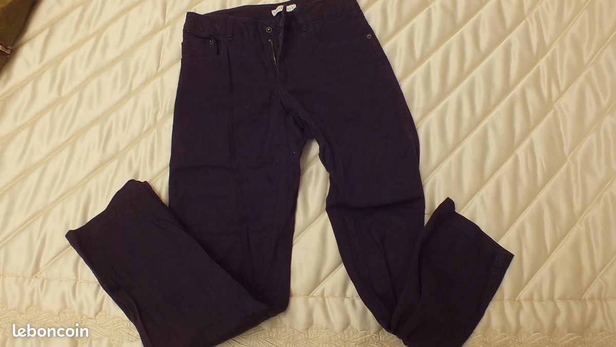 Pantalon long mauve enfant nine31 (image 1)