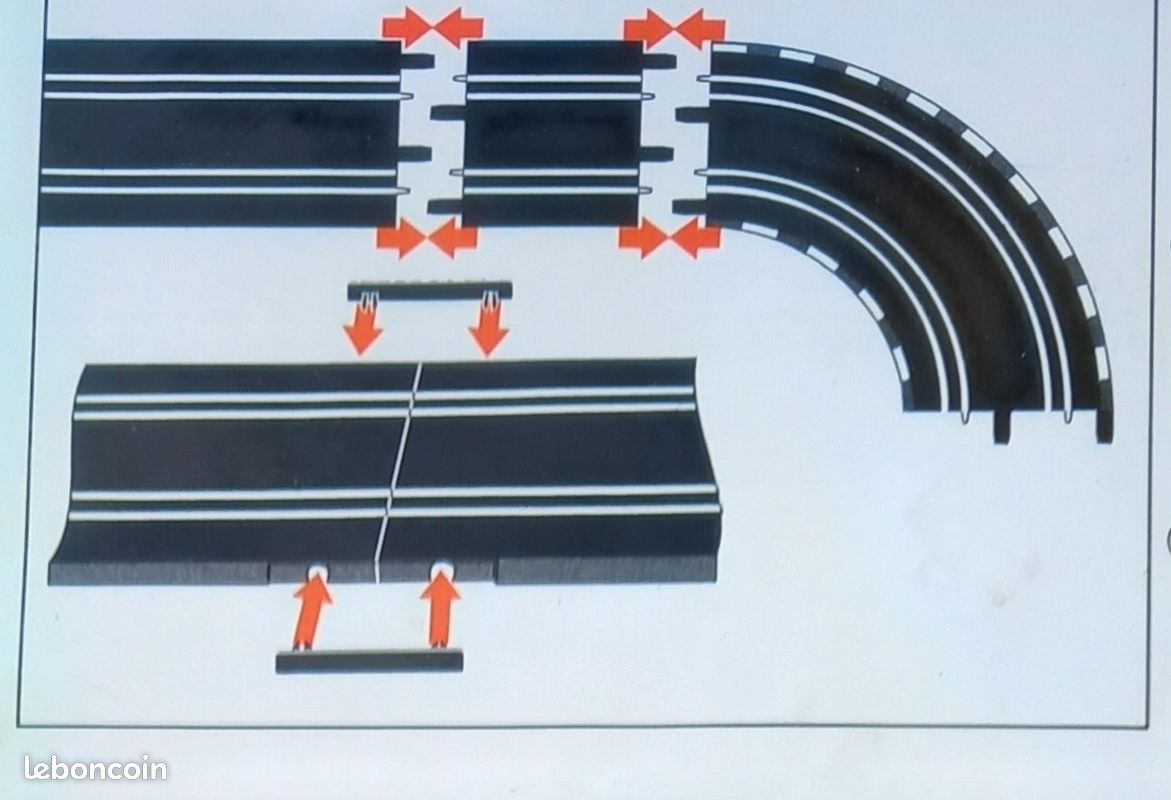 10 Lignes Droites Pour Circuit Carrera GO - Longueur 342 Mm - Occasion