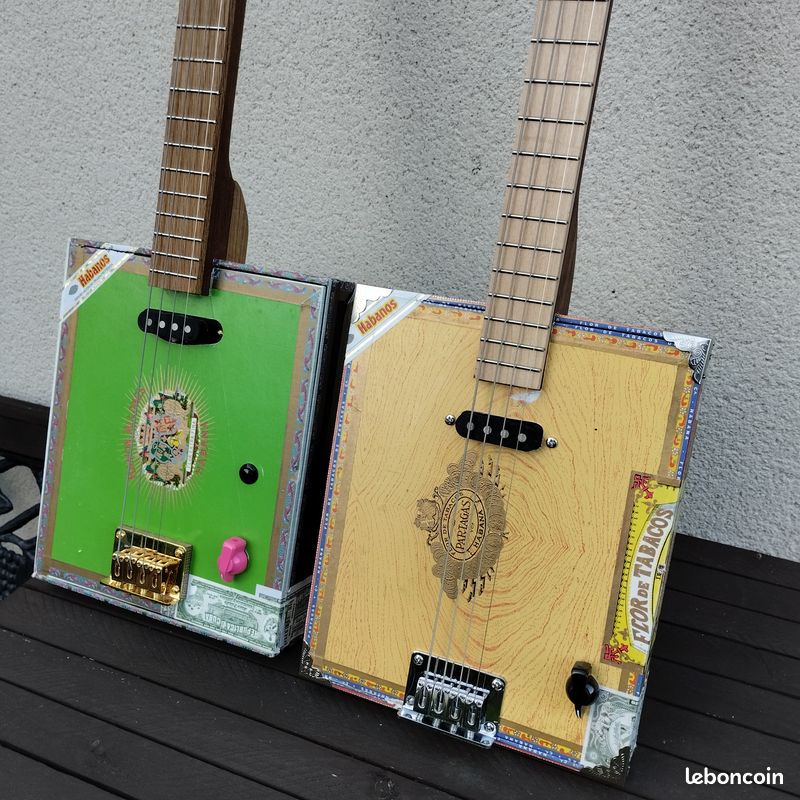 Cigar Box Guitar CBG frettée 4 cordes RAMON (image 8)