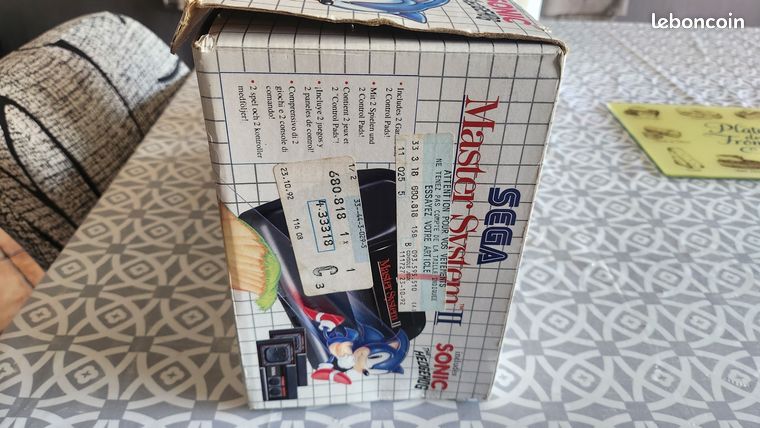 Sonic the Hedgehog 2 (Sega Master System, 1992) | Achetez sur
