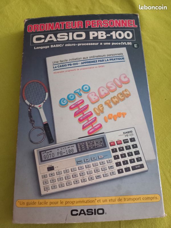 Ordinateur personnel casio PB-100 en boite (calculatrice) vintage 1984 (image 1)