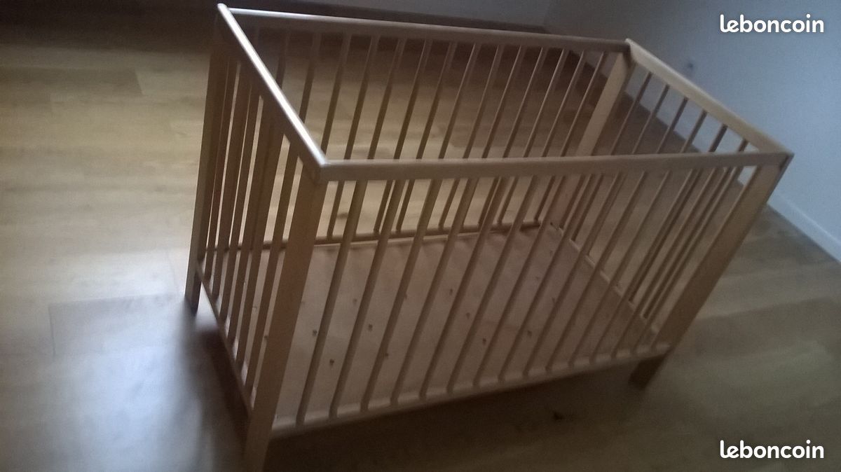 Lit barreaux avec matelas (image 2)