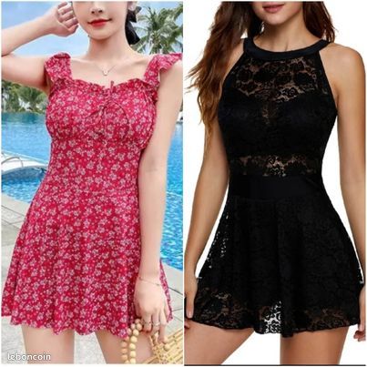 Neuf lot de 2 maillot de bain - style robe (image 1)