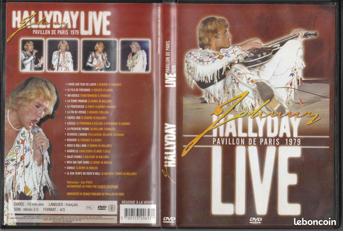 DVD JHONNY pavillon de Paris 1979 (image 12)