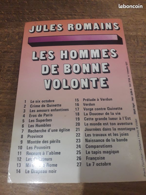 26 Françoise (Jules Romains n°3695) Livre de poche (image 2)