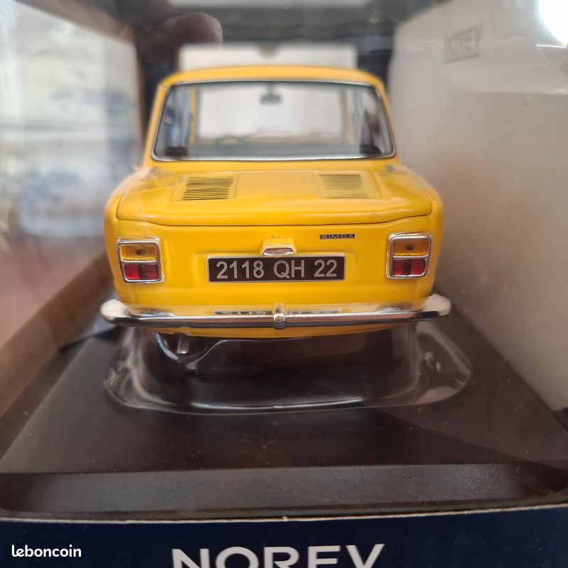 SIMCA 1000 LS jaune maya de 1974 NOREV 1/18 (image 4)