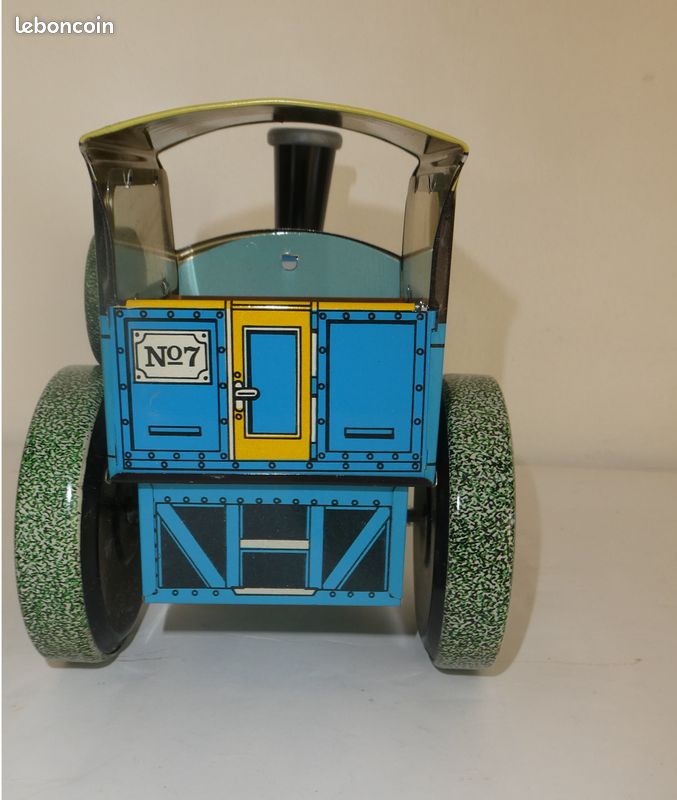 Ancien jouet tôle rouleau compresseur 3348 Modern Toys 1950