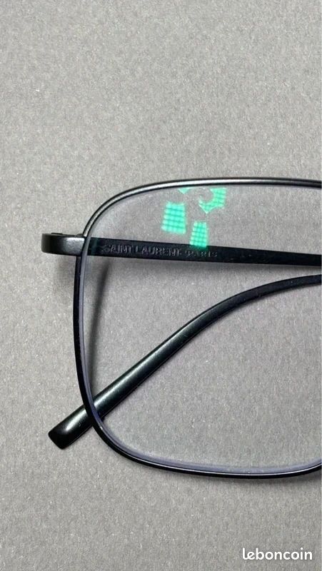 Saint Laurent SL 491 004 Black Metal Optical Glasses – Made in Italy (Original) (image 2)