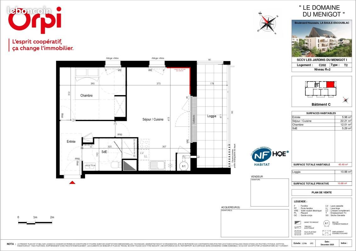 Appartement 2 pièces 45 m² · à La Baule-Escoublac · 45 m² · 237 500 €