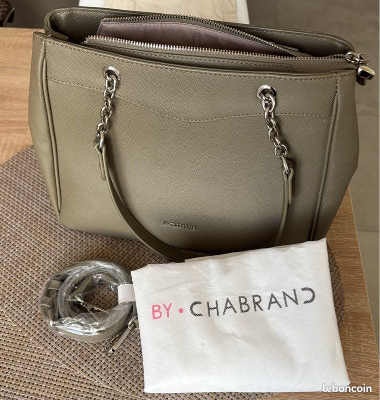 Sac Chabrand Femme Porté Épaule Kaki Accessoires Bagagerie