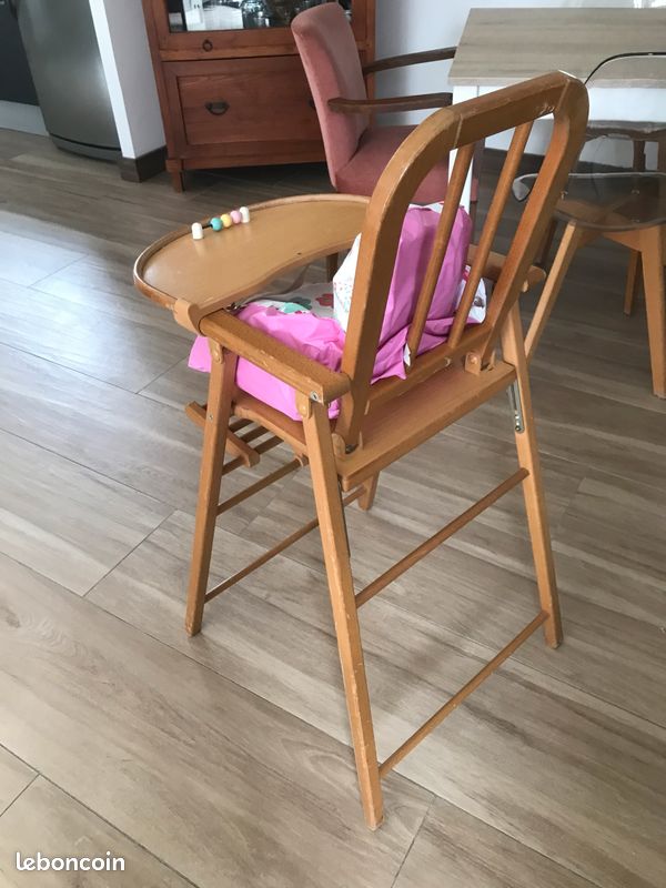 Chaise haute bois (image 1)