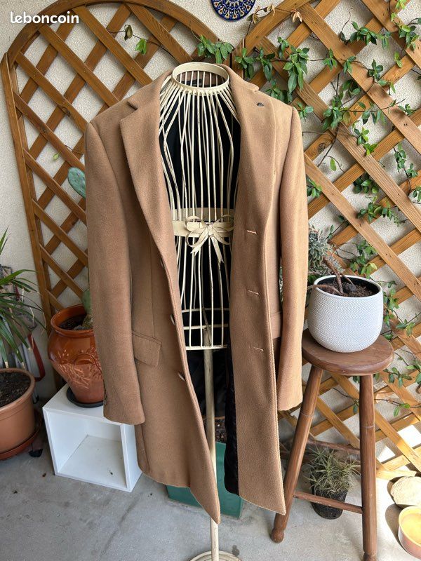 Manteau long camel Classique intemporel Vêtements