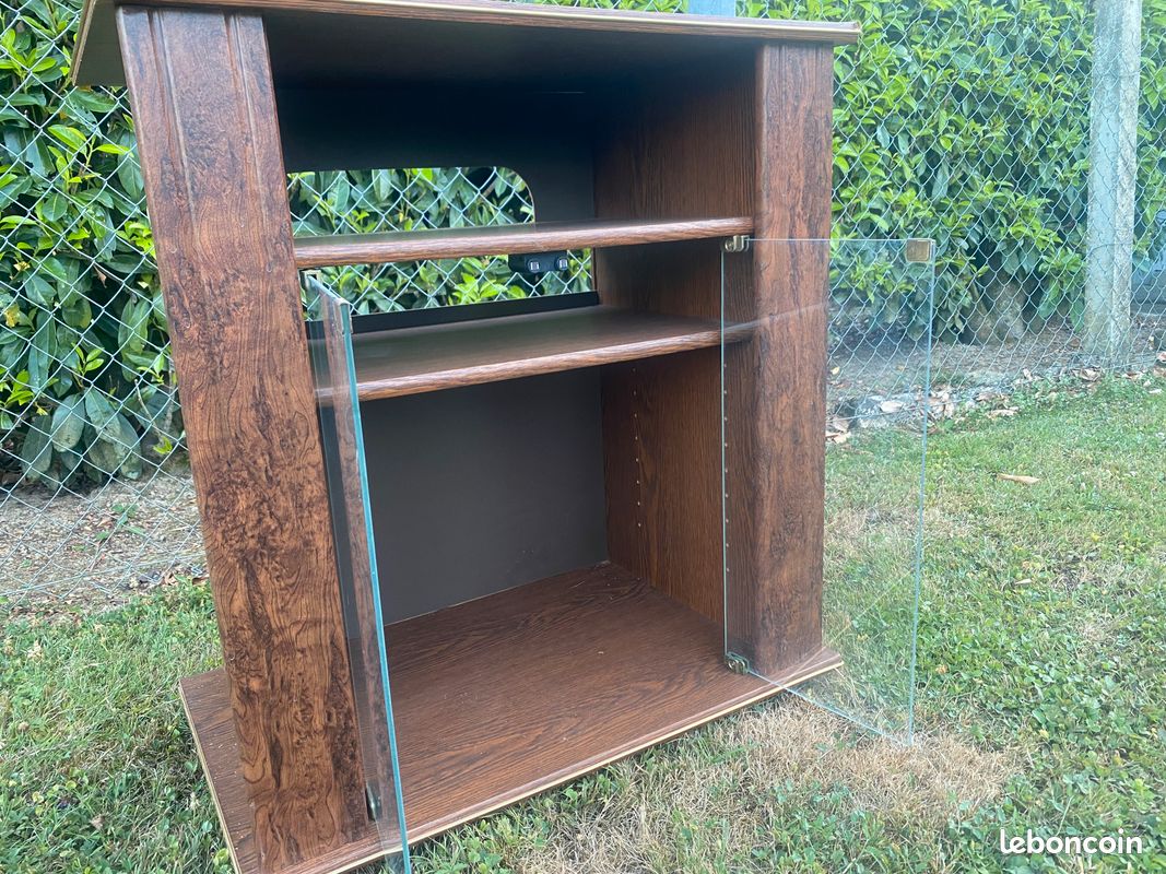 Meuble télé porte vitrée vintage (image 3)