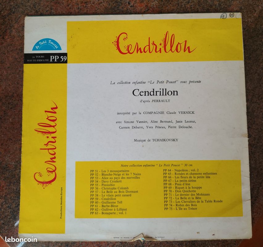 Disque vinyle cendrillon (image 2)