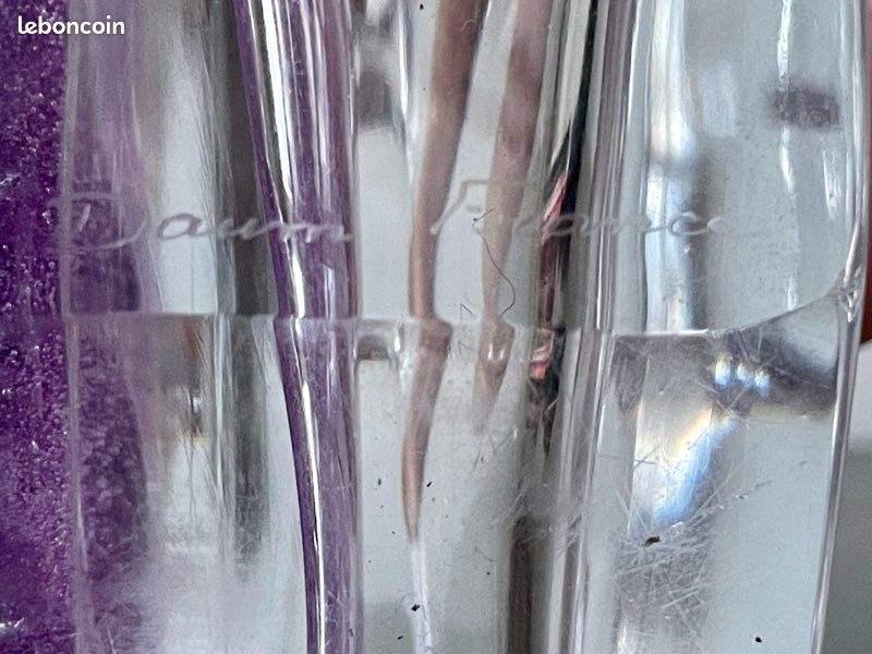DAUM France Pied de lampe modèle Argos en cristal moulé et