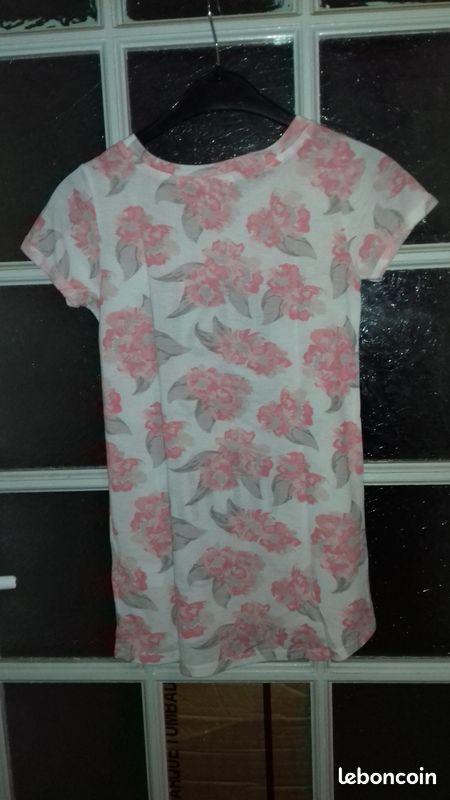 Tee shirt femme fleuri taille. XS (image 3)