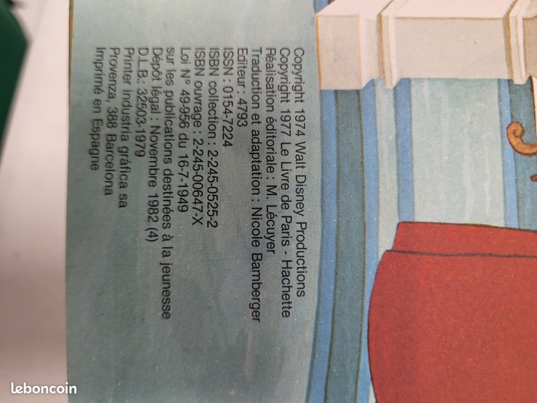 Lot de bande dessinée Walt Disney année 70 (image 6)