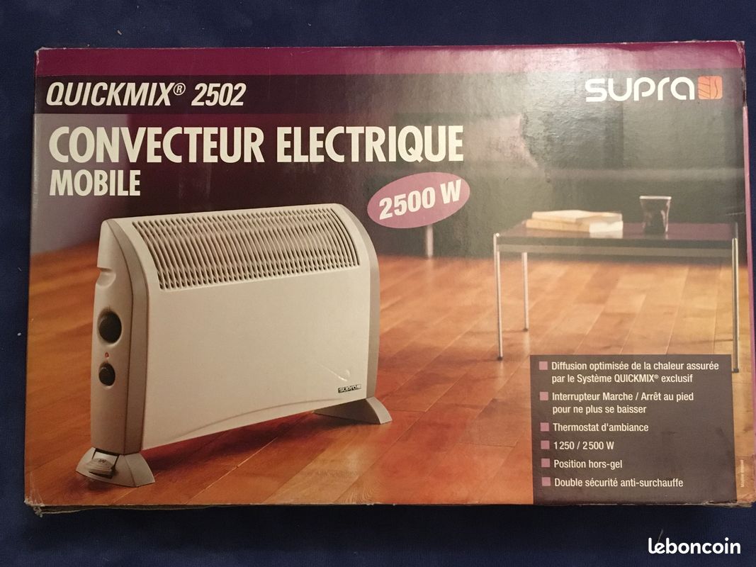 Convecteurs électriques 2500W Supra Quickmix 2502 (image 1)