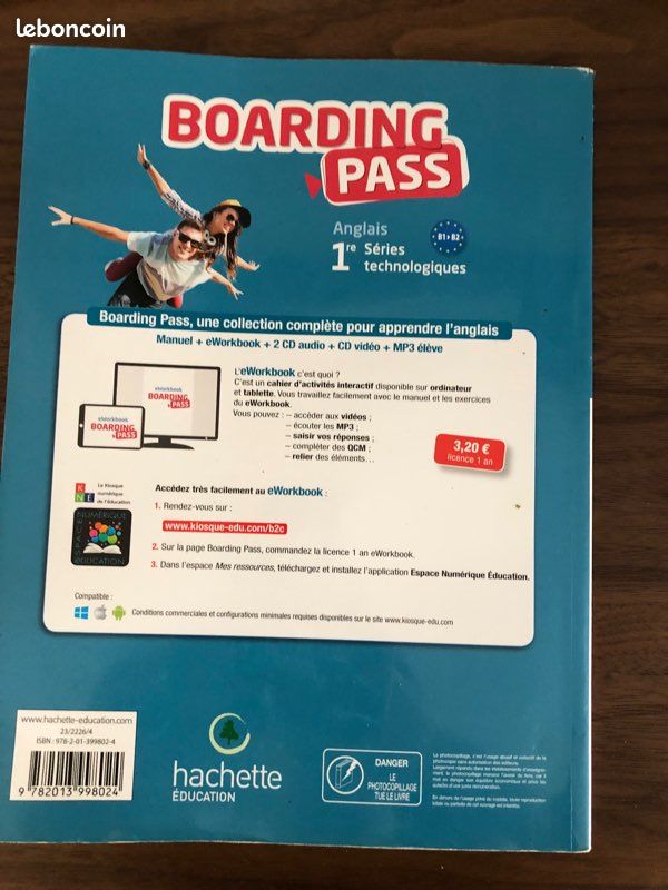 Manuel anglais 1ère boarding pass (image 2)