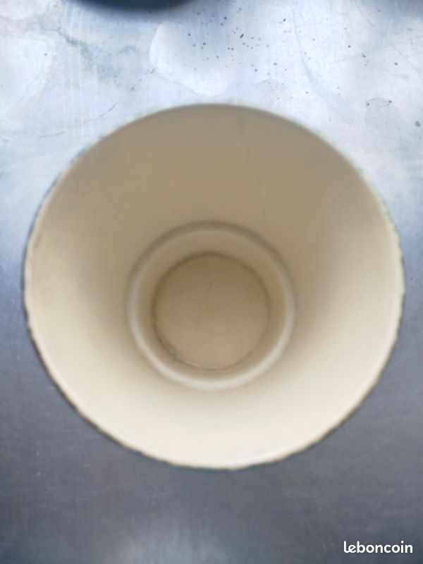 Cache-pot vintage en grès émaillé à décor de coulures – années 1970 (image 2)