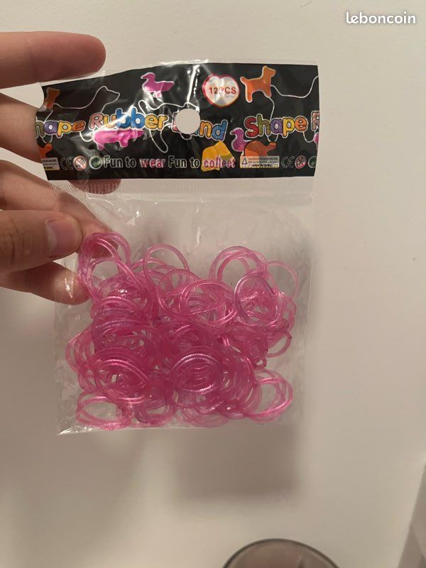 Élastique pour faire des bracelets ou autres (petit pack rose) (image 4)