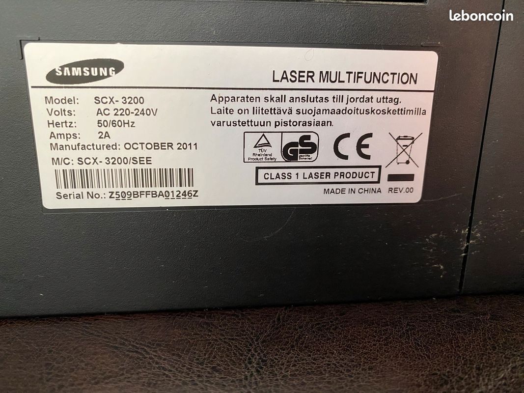 Imprimante laser multifonction Samsung SCX-3200 (image 3)