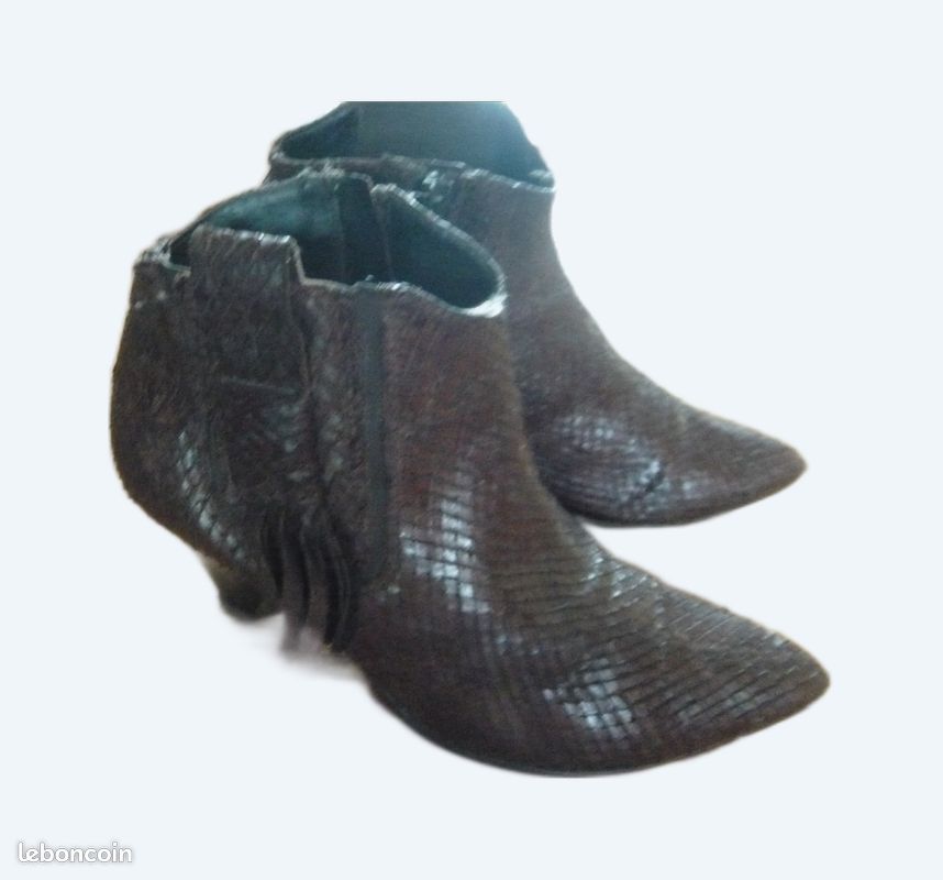 Bottines minelli marron (image 1)