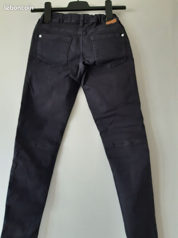 Pantalon bleu marine ZARA 9- 10 ans (image 2)