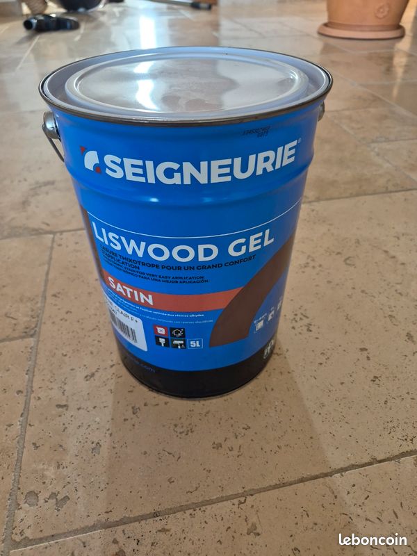Lasure bois seigneurie liswood gel satin chêne clair 5L (image 1)