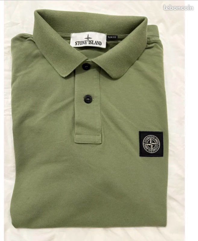 Polo kaki stone island M très bon état (image 6)