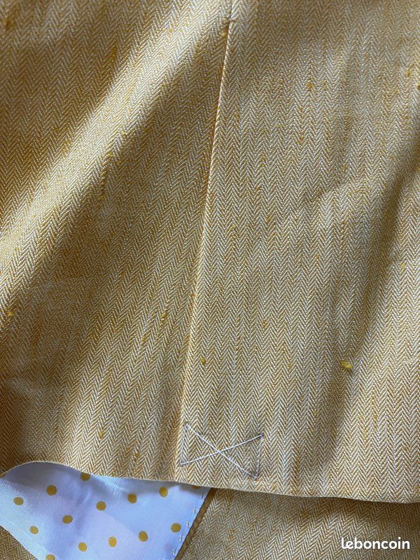 Veste Curling en lin jaune taille 42 (image 10)