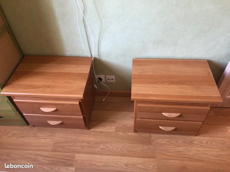Lot de 2 tables de chevet (image 1)