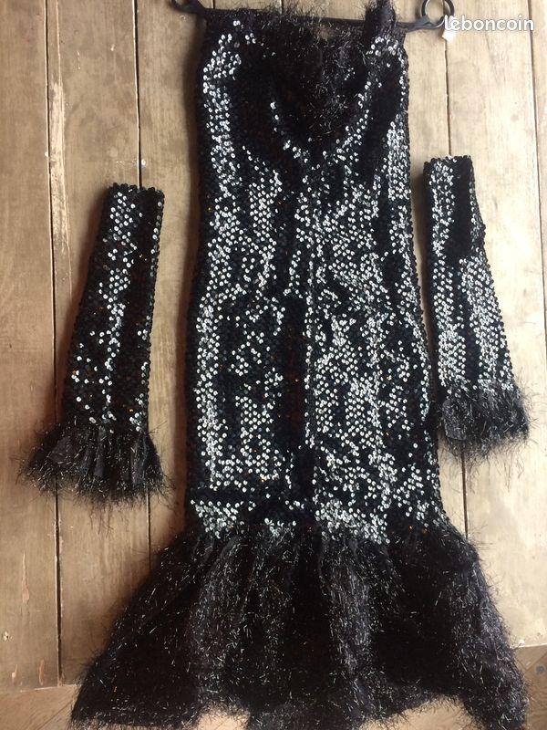 Superbe robe bustier à paillettes Yvan et Marzia (image 1)